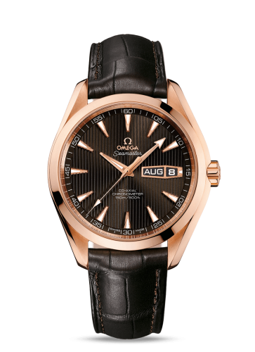 Omega Seamaster Aqua Terra 150m Co-Axial 43 Annual Calendar Red Gold / Grey
